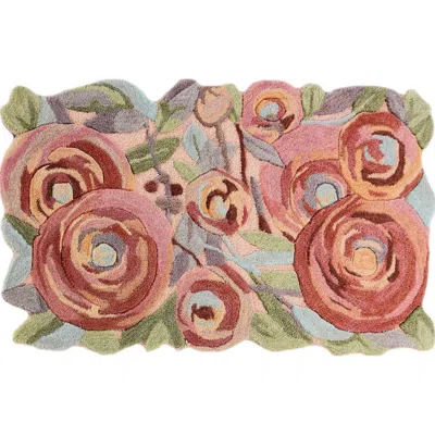 Mackenzie-childs Mackenzie Childs Sonias Rose Floral Rug In Pink
