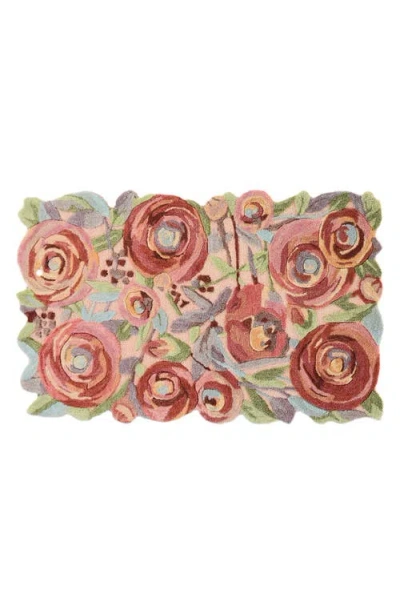 Mackenzie-childs Mackenzie Childs Sonias Rose Floral Rug In Pink
