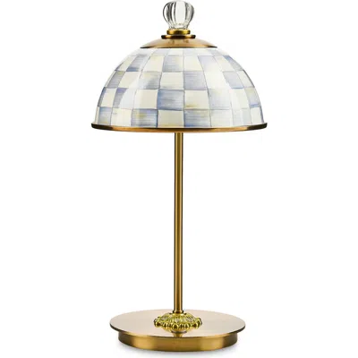 Mackenzie-childs Mackenzie Childs Sterling Check Led Rechargeable Dome Table Lamp In Multi
