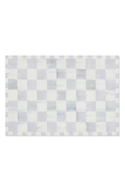 Mackenzie-childs Mackenzie Childs Sterling Check Washable Rug In Purple