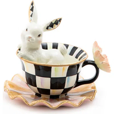 Mackenzie-childs Mackenzie Childs Teacup Bunny In Black