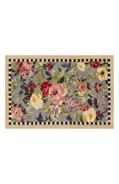 Mackenzie-childs Mackenzie Childs Tudor Rose Washable Rug In Multi