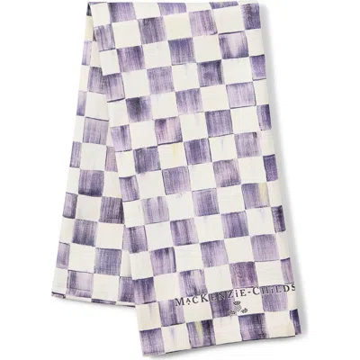 Mackenzie-childs Mackenzie Childs Violet Check Dish Towel In Purple