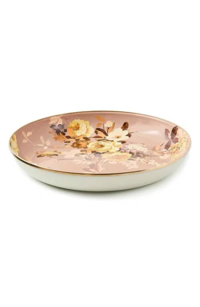 Mackenzie-childs Mackenzie Childs Wild Rose Mauve Abundant Bowl In Purple