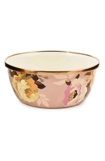 Mackenzie-childs Mackenzie Childs Wild Rose Mauve Enameled Steel Pinch Bowl In Purple