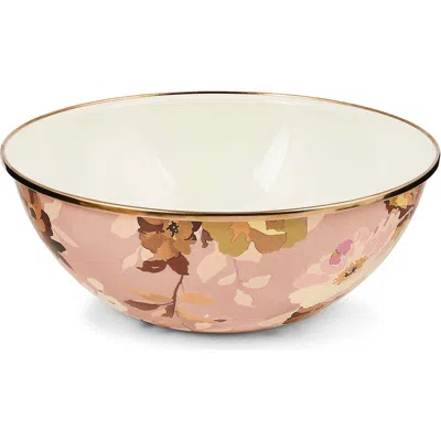 Mackenzie-childs Mackenzie Childs Wild Rose Mauve Medium Everyday Bowl In Pink