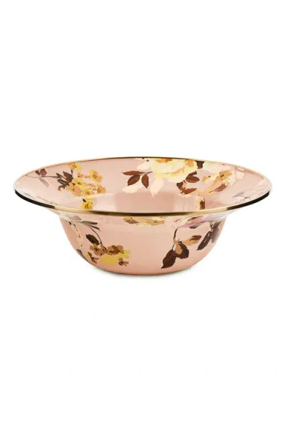 Mackenzie-childs Mackenzie Childs Wild Rose Mauve Serving Bowl In Multi