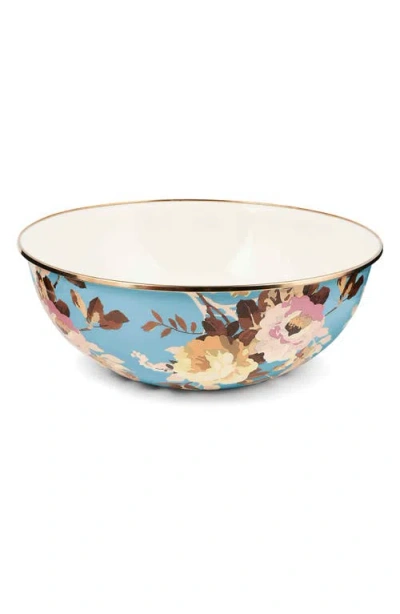 Mackenzie-childs Mackenzie Childs Wild Rose Slate Extra Large Everyday Bowl In Multi