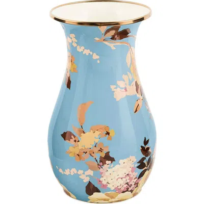 Mackenzie-childs Mackenzie Childs Wild Rose Tall Vase In Blue