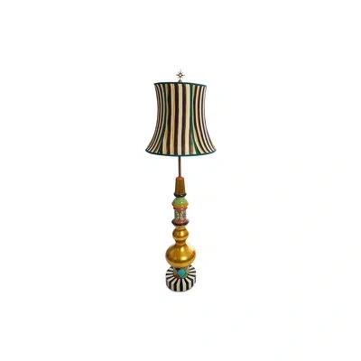 Mackenzie-childs Ogee Floor Lamp In Gold,black
