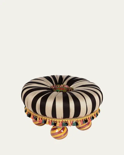 Mackenzie-childs On Wall Street Tuffet In Multi