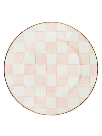 Mackenzie-childs Rosy Check Enamel Dinner Plate