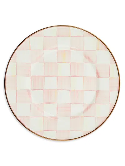 Mackenzie-childs Rosy Check Enamel Salad/dessert Plate