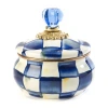 Mackenzie-childs Mackenzie Childs Royal Check Enameled Steel Squashed Pot In Multi