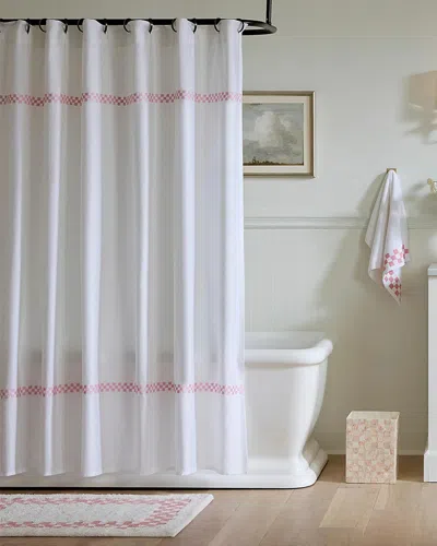 Mackenzie-childs Signature Collection Check Shower Curtains, 72"l In White