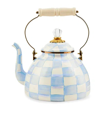 Mackenzie-childs Sky Check 3-quart Tea Kettle In Multi
