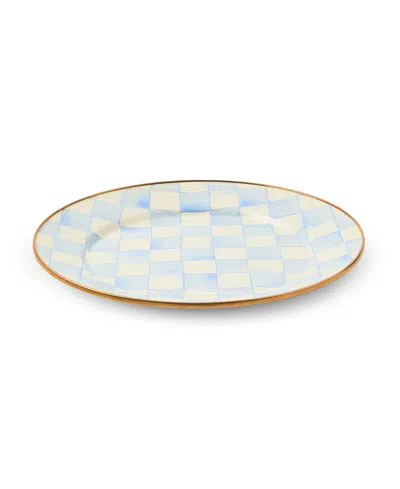 Mackenzie-childs Sky Check Dinner Plate In Blue