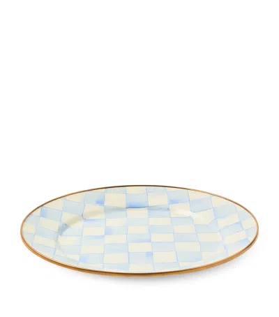 Mackenzie-childs Sky Check Dinner Plate In Multi