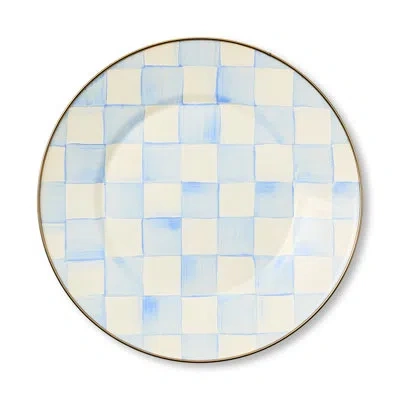Mackenzie-childs Sky Check Dinner Plate In Blue
