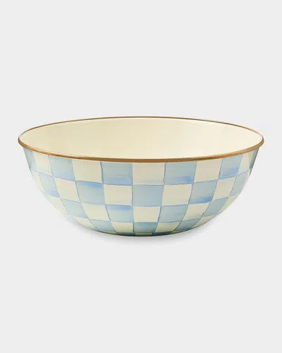 Mackenzie-childs Sky Check Everyday Bowl In Blue