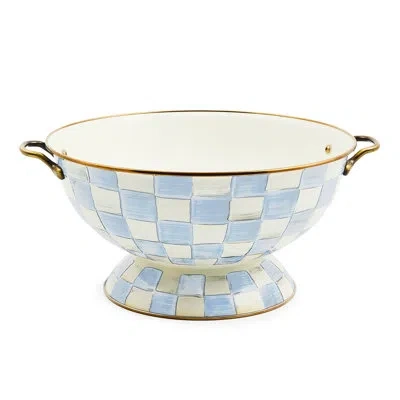 Mackenzie-childs Sky Check Everything Bowl In Blue