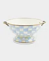 Mackenzie-childs Sky Check Extra Large Everything Bowl In Blue