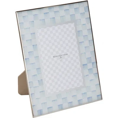 Mackenzie-childs Sky Check Glass Frame In Blue