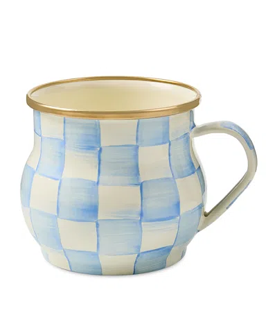 Mackenzie-childs Sky Check Mug In Blue