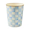 Mackenzie-childs Sky Check Waste Bin In Multi