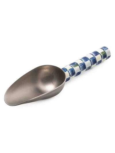 Mackenzie-childs Small Royal Check Enamel Scoop In Blue