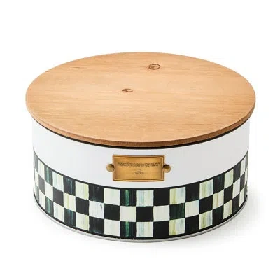 Mackenzie-childs Spectator Large Citronella Candle In Black;white