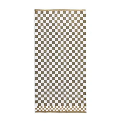 Mackenzie-childs Sterling Check Bath Towel In Brown,white