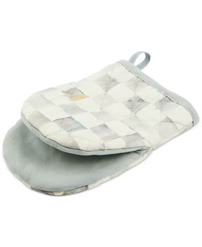 Mackenzie-childs Sterling Check Mini Oven Mitt In Transparent
