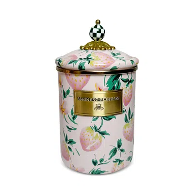 Mackenzie-childs Strawberry Medium Canister In Multi