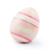 Mackenzie-childs Stripe Mini Egg In Pink,white