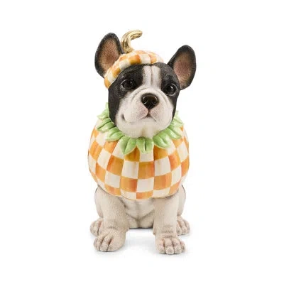 Mackenzie-childs Trick Or Treat Frenchie Dog Figurine In Multi