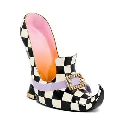 Mackenzie-childs Trick Or Treat Witch's Shoe Figurine In Multi