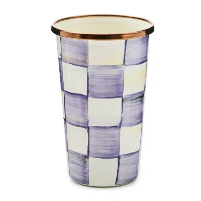 Mackenzie-childs Violet Check 10 Ounce Tumbler