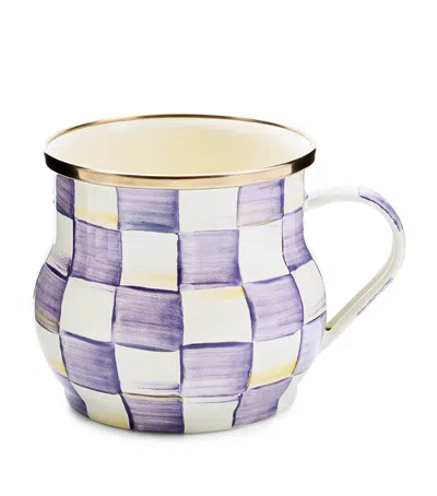 Mackenzie-childs Violet Check Mug In Purple