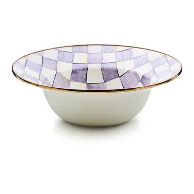 Mackenzie-childs Violet Check Serving Bowl
