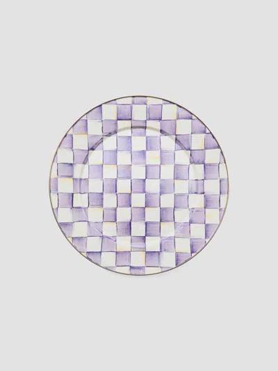 Mackenzie-childs Violet Check Serving Platter