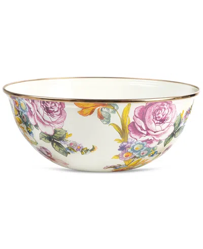 Mackenzie-childs White Flower Market Medium Everyday Bowl, 80-oz. In Multi