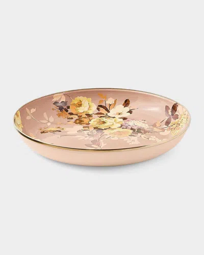 Mackenzie-childs Wild Rose Mauve Abundant Bowl In Pink