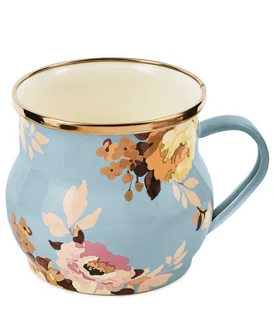 Mackenzie-childs Wild Rose Slate 16 Oz. Mug