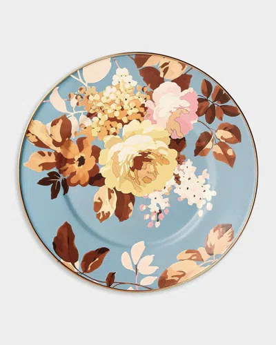 Mackenzie-childs Wild Rose Slate Salad Plate In Multi