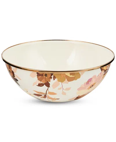Mackenzie-childs Wild Rose White Medium Everyday Bowl, 80-oz.