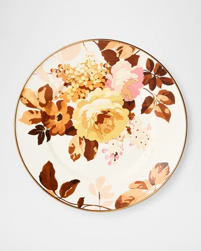 Mackenzie-childs Wild Rose White Salad Plate