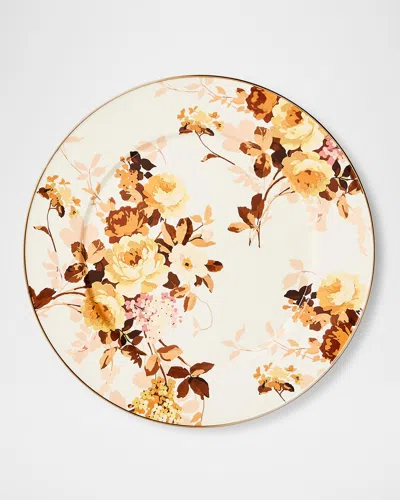 Mackenzie-childs Wild Rose White Serving Platter
