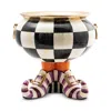Mackenzie-childs Witch's Boot Cauldron Candy Dish In Multi