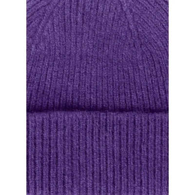 Mackie Bonnet Barra En Laine In Purple